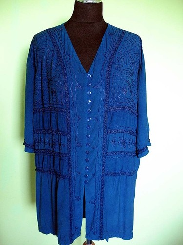 Bluse - schattiert - 46 / 48 - Brustumfang 125 cm DW Shop