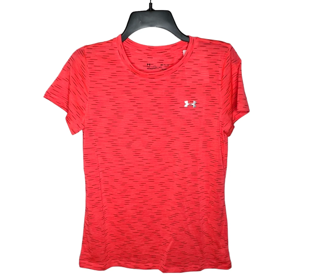 Womens orange under armour hot sale shirt