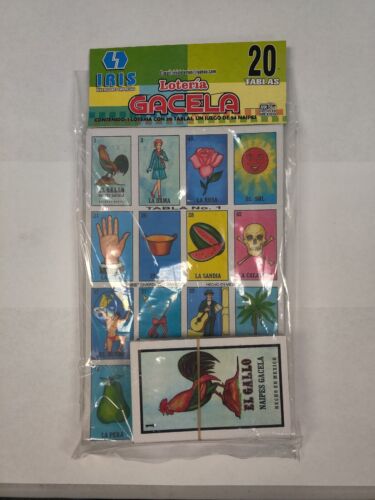 LOTERIA Mexicana Family Set of 10 Boards and Cards Bingo Gacela El Borracho  for sale online