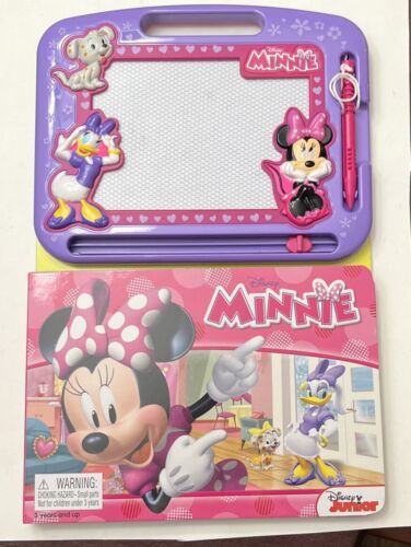 Minnie Mouse & Daisy 22 Page Storybook and Magnetic Drawing Kit Disney Jr. - Picture 1 of 4