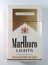 2 Packs Empty Collectible Cigarettes Marlboro Lights