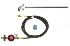 EasyFirePits Complete LP Basic Fire Pit Kit & Lifetime Warr 316 Straight Burner