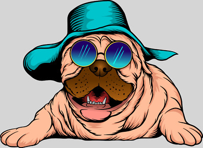 10'' Width DTF Print Sheet Ready To Press Heat Transfer Dog-12