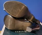 Karen Scott "Brandyy" Black Peep Toe Heels Sandals Shoes Sz 7.5 New with Box — photo 6