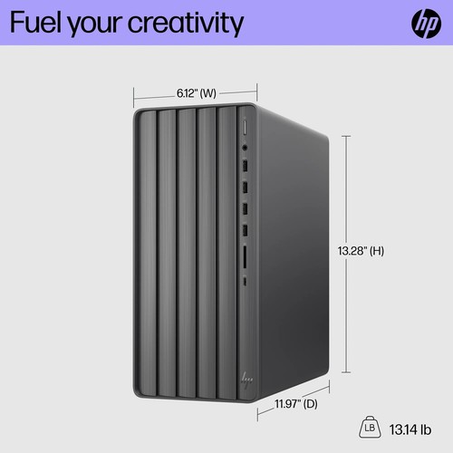 HP ENVY Desktop Computer, Core i7-12700, 32GB, 1TB SSD, Nightfall Blk, TE01-3003 - Picture 3 of 3