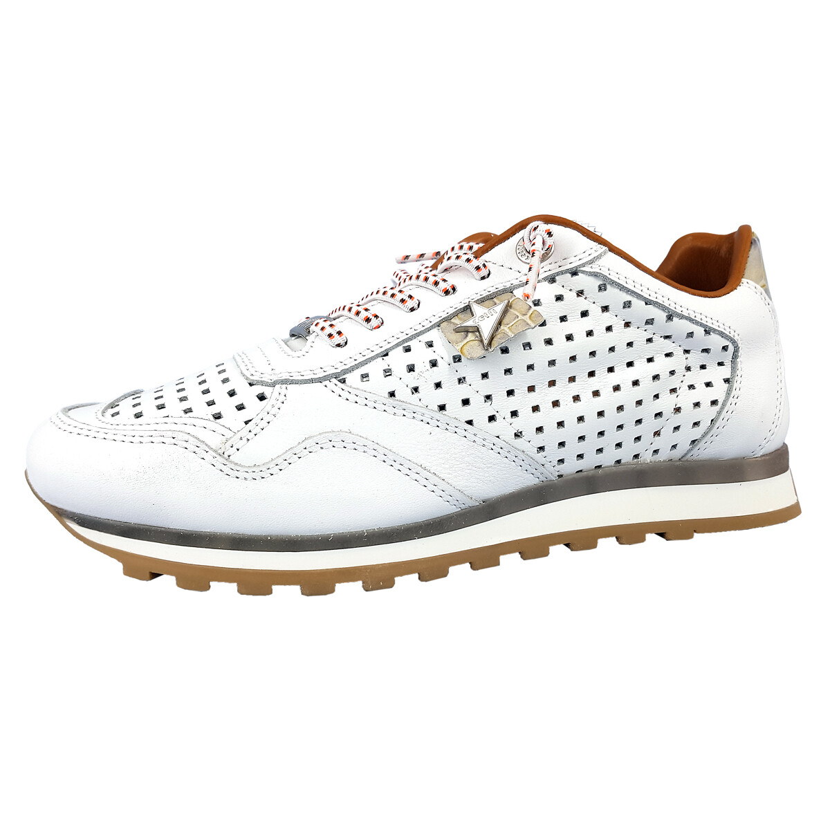 Женская обувь Cetti на шнуровке, спортивные кроссовки на низком каблуке, белая повседневная обувь