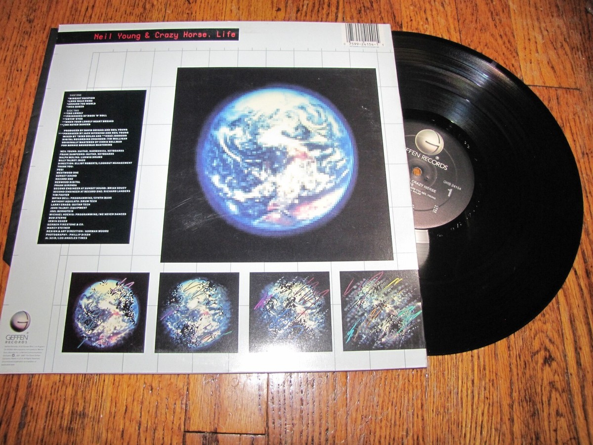 NEIL YOUNG & CRAZY HORSE - LIFE - GEFFEN RECORDS PROMO LP | eBay