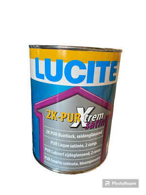 (22,16 /L) Lucite 2K Xtrem Satin weiß 900ml