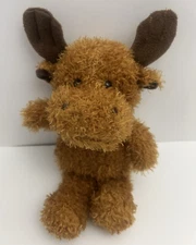 Moose Plush 11" Woodland Stuffed Animal Kid Child Baby Lovey Antlers Toy Gift