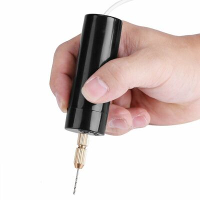 Portable USB Micro Drill Bits Set  Mini Electric Small Hand Power Drill Tool Kit