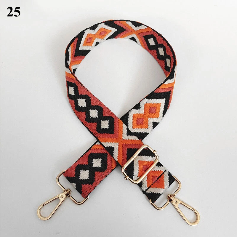 Colorful Wide Ethnic Style Bag Belt Casual Accessory  
