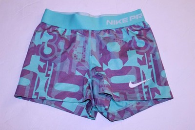 purple nike compression shorts