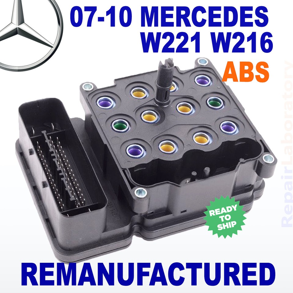 ReBuilt A2215455232 2007-2010 Mercedes W221 W216 ABS ESP Control Module ...