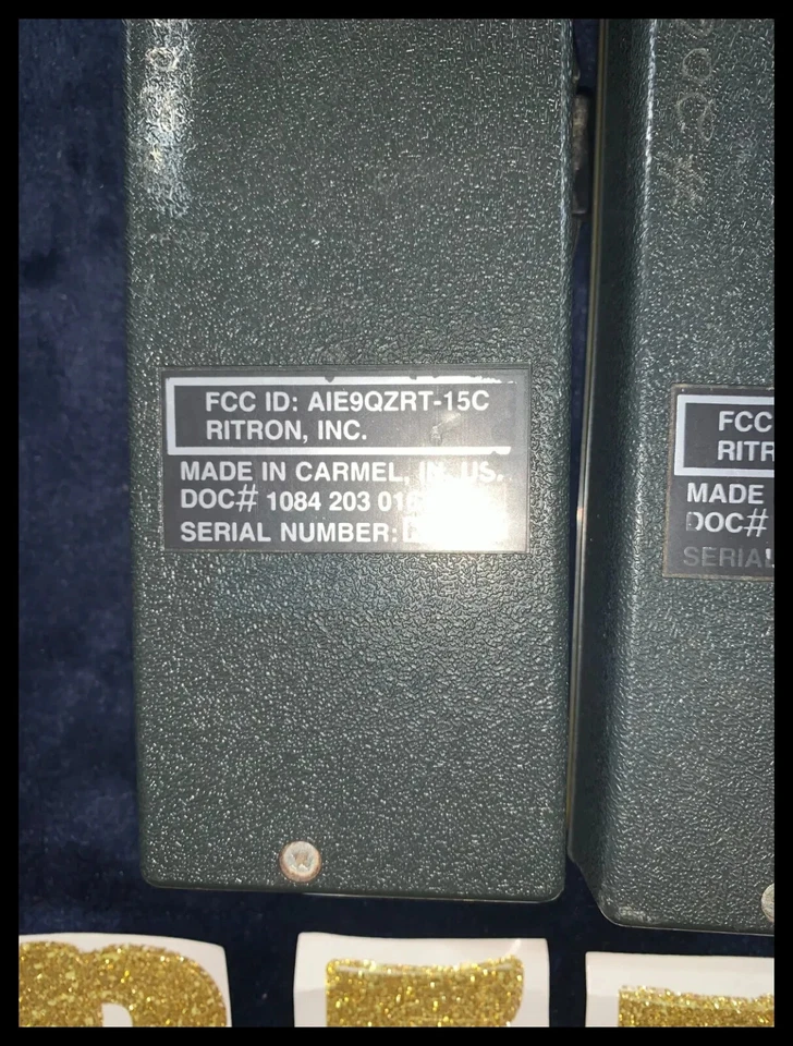 Pair Ritron Jobcom JBC‑100 USA Portable Walkie Talkies – Untested, No Antennas - Image 3 of 4