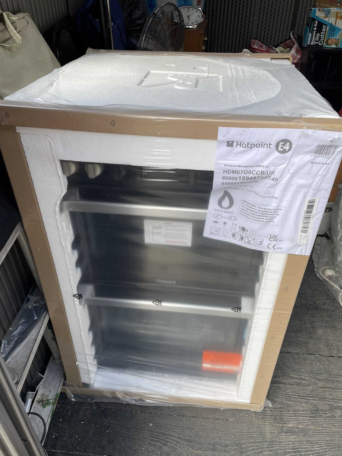 Hotpoint HDM67G8CCB/UK 60cm Dual Fuel Free Standing Cooker with Gas Hob