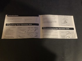 Sega 32 X System Instruction manual Insert