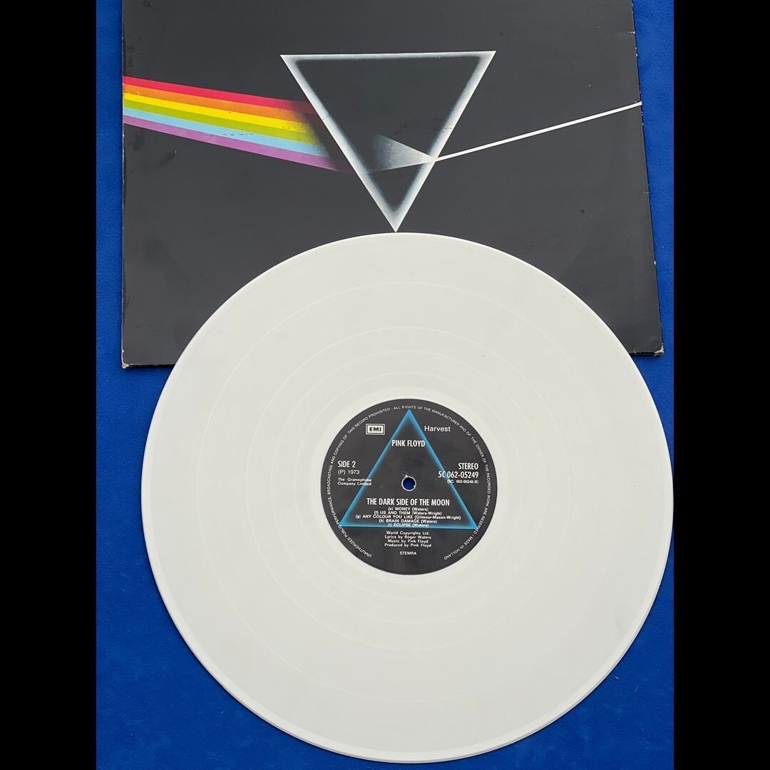 DARK SIDE OF THE MOON by Pink Floyd (Rare White Vinyl 1978 DARK SIDE OF THE MOON by Pink Floyd (Rare White Vinyl 1978