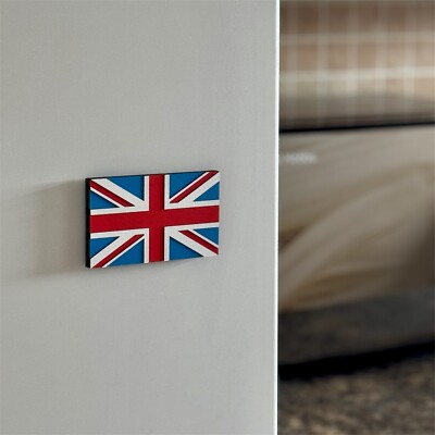 Hölzerner Union Jack Magnet - handgefertigtes Geschenk mit UK-Flagge | britisches Souvenir Dekor