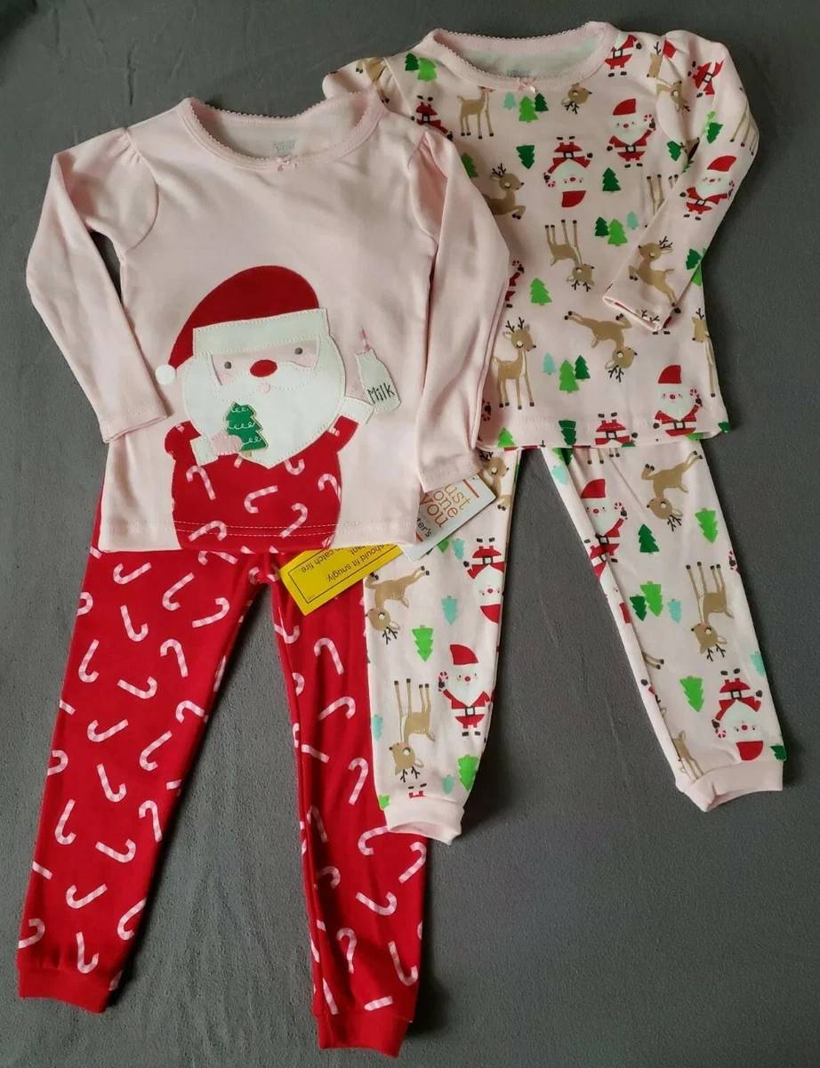 Carter&#039;s Just One You Christmas Pajamas Santa Cookie Milk 4-pc 18 month NWT eBay