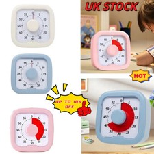 60 Minutes Visual Analog Timer Countdown Clock Time Management Adults Kids Tool
