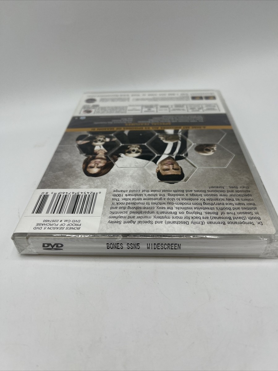 Bones The Complete Fifth Season DVD's Sealed Widescreen
