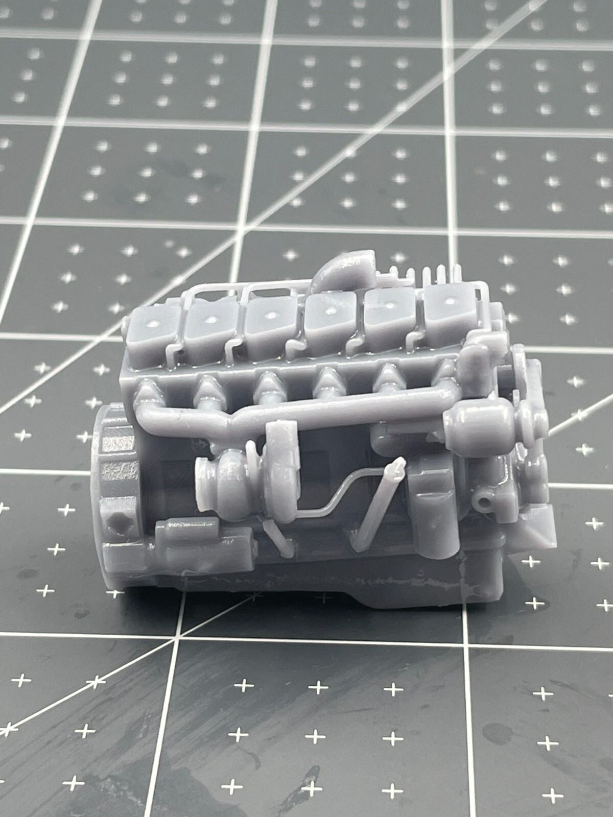 Resin 12 Valve 5.9L Cummins 6bt Engine Motor Diecast for Car Model Kits 1/18