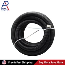 Nylon & Stainless Steel Braided Fuel Hose Oil Gas Air Line AN4/AN6/AN8/AN10/AN12