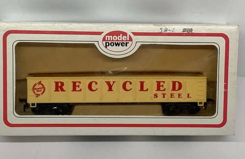 Model Power 40’ White Gondola Car Recycled Steel HO Scale - Picture 2 of 13