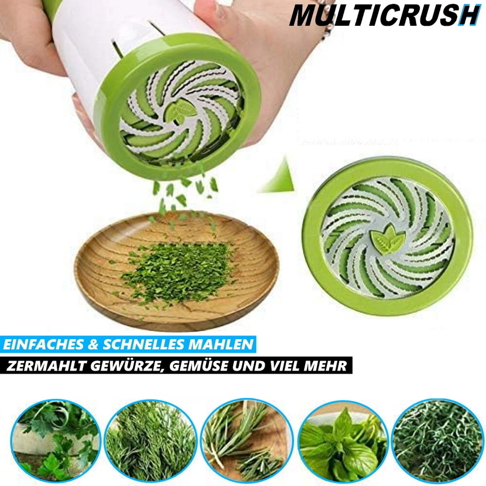 MULTICRUSH Multizerkleinerer Multihacker Grinder Kräuter Gemüse Reibe manuell - Bild 2 von 4