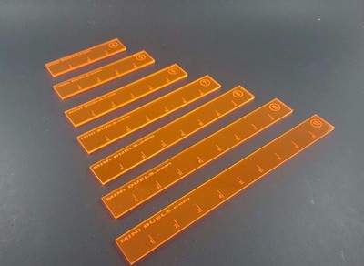 Measuring Sticks Widgets for Guild ball or any game Mini Duels Acrylic 