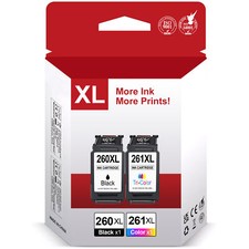 PG-260XL CL-261XL Black Color Ink Replacement for Canon 260 261 XL Ink Cartridge