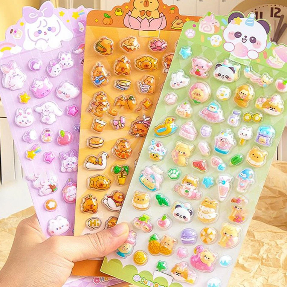 Pegatinas decorativas de espuma para niños dibujos animados animales  Foto 3 de 4