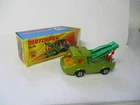 Matchbox Lesney Superfast SF74 Toe Joe- lime, green booms, SILVER BASE, boxed