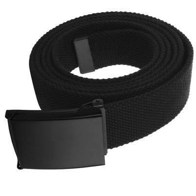 Big&Tall Men Belt Plus Size Black Canvas Cotton Web Durable Daily Wear