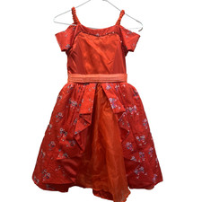 Vestido Princesa Colección Castillo Elena of Avalor Parques Disney - Niñas M 7/8 Rojo