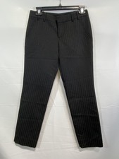 Gucci Women's Black Textured Tapered Ankle Dress Pants Trousers Size 38