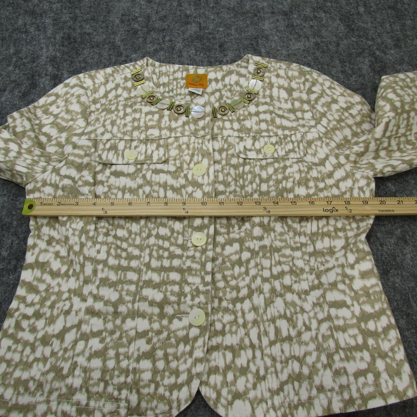 Ruby Rd. Jacket Blazer Button Up Round Neck Women… - image 10