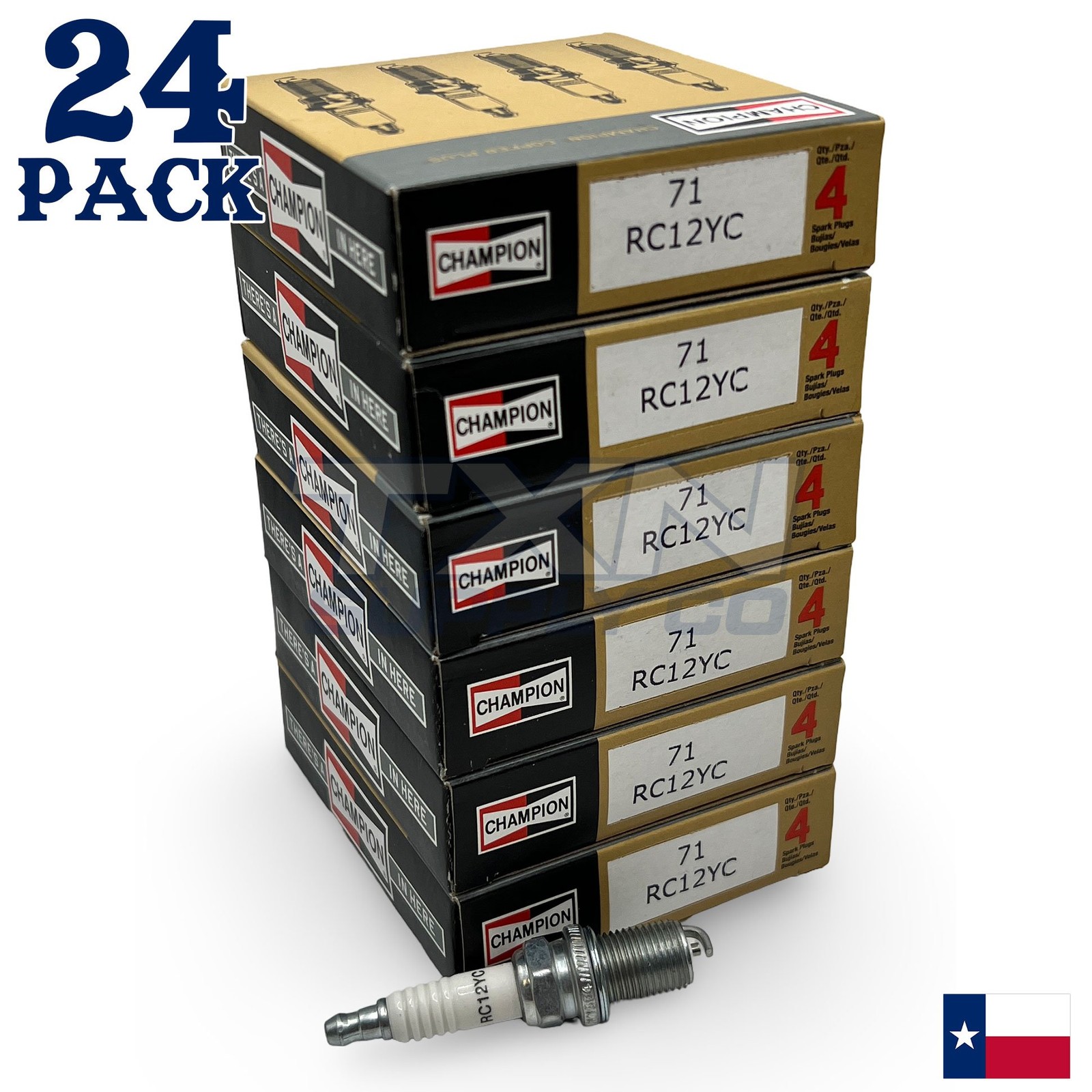 Champion 71 71S Copper Plus Spark Plug RC12YC Shop Pack - 24 Pack