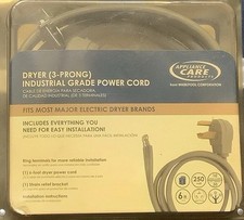 Whirlpool Universal Industrial Grade 3-Prong Electric Dryer Power Cord - 6 ft