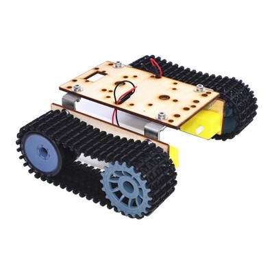 Alloy Robotic DIY Car Chassis Track Crawler DIY Car Kids Science Toy with