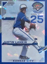 2025 Panini Prospect Edition - Justin Lamkin #37 Blue Ice Prizm /299 (RC)