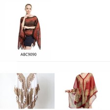 Trendiges Sommer Tuch Sonnenschutz Chiffon Gaze Schal Cashew Print Design