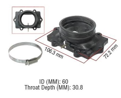 SPI Intake Mounting Flange for 2017-2018 Arctic Cat ZR 6000 Limited ES 137
