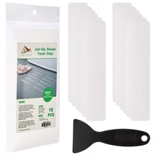 Non Slip Bathtub Strips 18 PCS Larger Adhesive Anti Slip Shower Stickers for ...