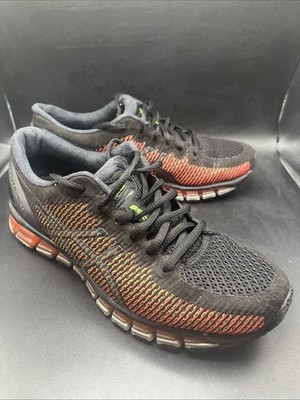 Asics Gel Quantum 360 Black Orange Running Shoes Size 8.5 Women's T6G6N