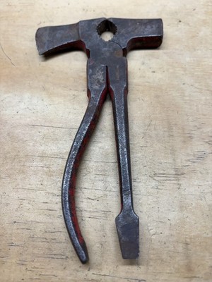Vintage German Hammer Axe Pliers Screwdriver Nail Puller Multi Survival Tool