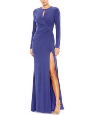 Mac Duggal Keyhole Draped A-Line Gown Women's