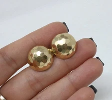 Tiffany & Co 14K Yellow Gold Stud Earrings Vintage $3k