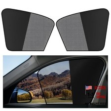 2 PCS Car Window Shades, Magnetic Half Blackout Auto Front Side Window Vertical