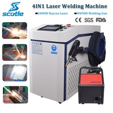 Raycus 2000W Handheld 4 in 1 Welding Cutting Machine For Metal Steel Aluminum US